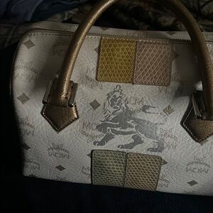MCM Shimmering Bronze hand bag